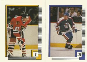 1988-89 O-Pee-Chee Stickers #9 / 138 Rick Vaive / Thomas Steen Front