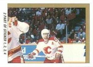 1989-90 O-Pee-Chee Stickers #2 Flames / Canadiens Action Front