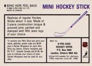 1989-90 O-Pee-Chee Stickers #30 / 170 Andy Moog / Dave Reid Back