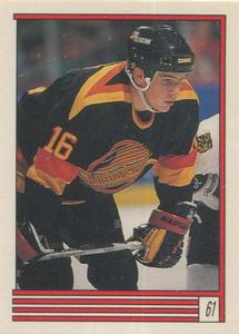 1989-90 O-Pee-Chee Stickers #61 Trevor Linden  Front