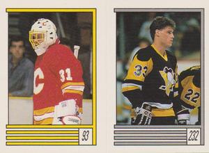 1989-90 O-Pee-Chee Stickers #93 / 232 Rick Wamsley / Zarley Zalapski Front