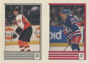 1989-90 O-Pee-Chee Stickers #104 / 241 Mike Bullard / Tony Granato Front