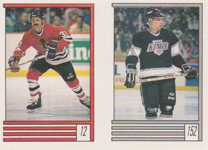 1989-90 O-Pee-Chee Stickers #12 / 152 Dirk Graham / Steve Kasper Front