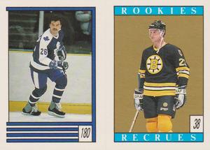 1989-90 O-Pee-Chee Stickers #38 / 180 Craig Janney / Chris Kotsopoulos Front