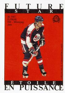 1989-90 O-Pee-Chee Stickers - Future Star/All-Star Backs #20 Pat Elynuik  Front