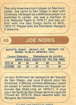1976-77 O-Pee-Chee WHA #46 Joe Noris Back