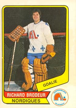 1976-77 O-Pee-Chee WHA #12 Richard Brodeur Front