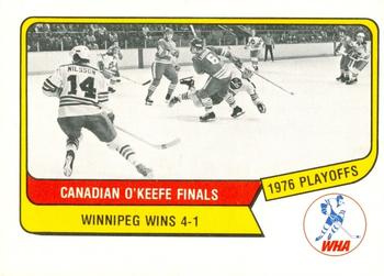 1976-77 O-Pee-Chee WHA #130 Canadian Finals Front