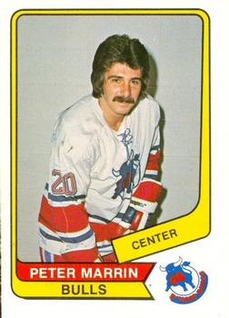 1976-77 O-Pee-Chee WHA #96 Peter Marrin Front