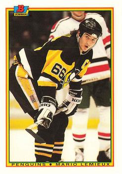 1990-91 Bowman - Collector's Edition (Tiffany) #204 Mario Lemieux Front
