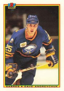 1990-91 Bowman - Collector's Edition (Tiffany) #246 Dave Andreychuk Front