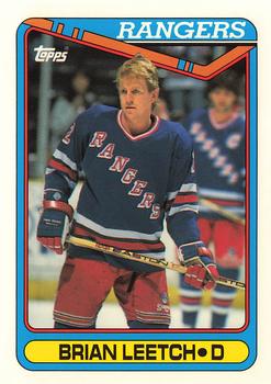 1990-91 Topps - Collector's Edition (Tiffany) #221 Brian Leetch Front