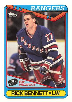 1990-91 Topps - Collector's Edition (Tiffany) #252 Rick Bennett Front