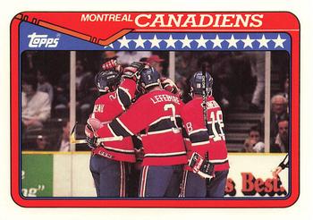 1990-91 Topps - Collector's Edition (Tiffany) #346 Montreal Canadiens Front