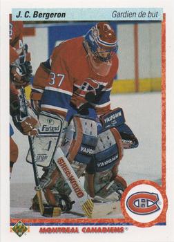 1990-91 Upper Deck French #408 Jean-Claude Bergeron Front