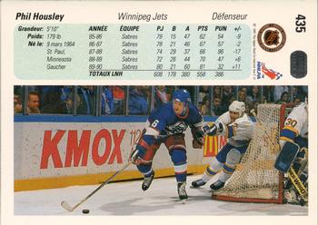 1990-91 Upper Deck French #435 Phil Housley Back