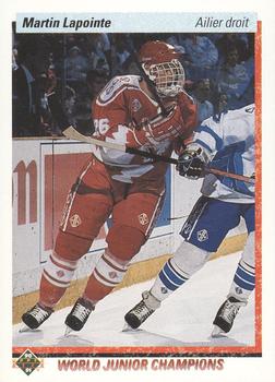 1990-91 Upper Deck French #467 Martin Lapointe Front