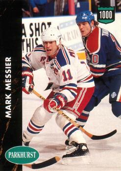 1991-92 Parkhurst French #213 Mark Messier Front