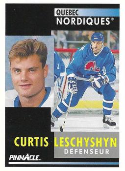 1991-92 Pinnacle French #258 Curtis Leschyshyn Front