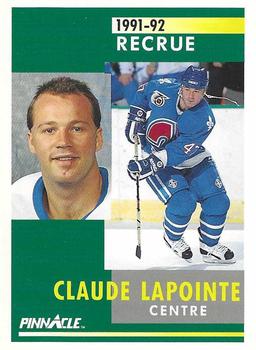 1991-92 Pinnacle French #313 Claude Lapointe Front