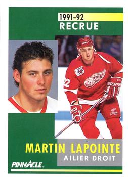 1991-92 Pinnacle French #355 Martin Lapointe Front