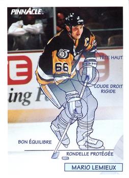 1991-92 Pinnacle French #380 Mario Lemieux Front