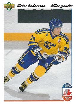 1991-92 Upper Deck French #29 Niklas Andersson Front