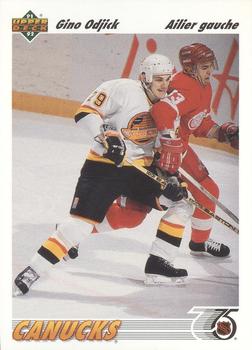 1991-92 Upper Deck French #195 Gino Odjick Front