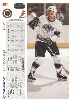 1991-92 Upper Deck French #491 Sylvain Couturier Back