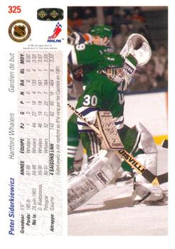 1991-92 Upper Deck French #325 Peter Sidorkiewicz Back