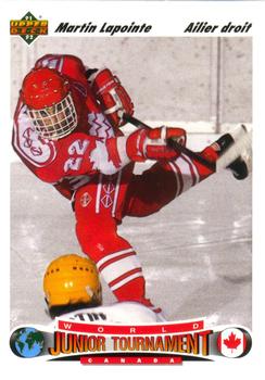 1991-92 Upper Deck French #685 Martin Lapointe Front