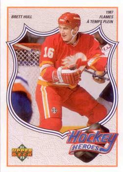 1991-92 Upper Deck French - Hockey Heroes: Brett Hull #5 Brett Hull Front