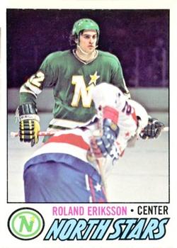 1977-78 O-Pee-Chee #123 Roland Eriksson Front