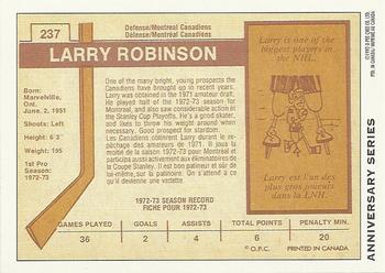 1992-93 O-Pee-Chee - 25th Anniversary #6 Larry Robinson Back