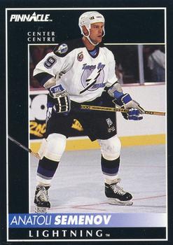 1992-93 Pinnacle Canadian #386 Anatoli Semenov Front