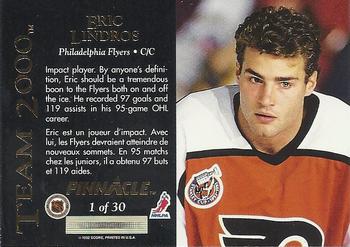1992-93 Pinnacle Canadian - Team 2000 #1 Eric Lindros Back