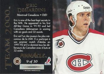 1992-93 Pinnacle Canadian - Team 2000 #9 Eric Desjardins Back