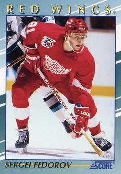 1992-93 Score Young Superstars #5 Sergei Fedorov Front