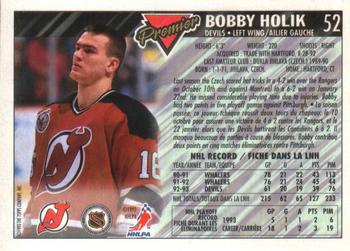 1993-94 O-Pee-Chee Premier - Gold #52 Bobby Holik Back