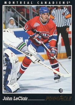 1993-94 Pinnacle Canadian #112 John LeClair Front