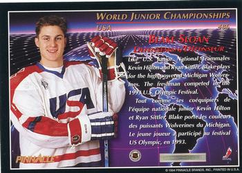1993-94 Pinnacle Canadian #486 Blake Sloan Back