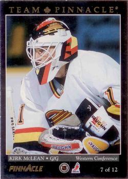 1993-94 Pinnacle Canadian - Team Pinnacle #7 Kirk McLean / Tom Barrasso Front