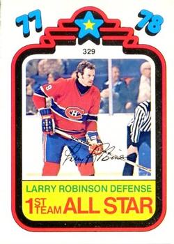 1978-79 O-Pee-Chee #329 Larry Robinson Front
