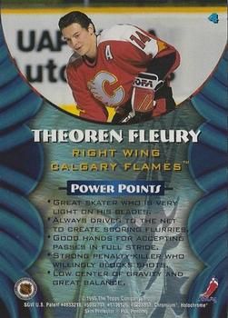 1994-95 Finest - Bowman's Best Blue Veterans #4 Theoren Fleury Back