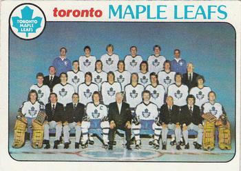 1978-79 Topps #206 Toronto Maple Leafs Team Front