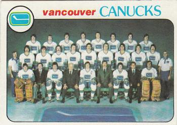 1978-79 Topps #207 Vancouver Canucks Team Front
