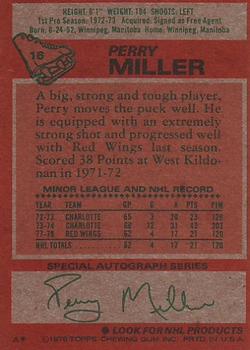 1978-79 Topps #16 Perry Miller Back