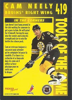 1994-95 O-Pee-Chee Premier - Special Effects #419 Cam Neely Back