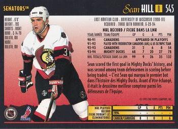 1994-95 O-Pee-Chee Premier - Special Effects #545 Sean Hill Back