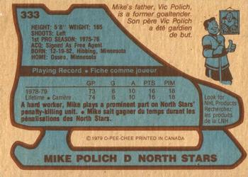 1979-80 O-Pee-Chee #333 Mike Polich Back